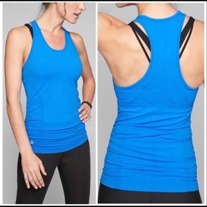 Athleta Speedlight Tank Boogaloo Blue Size Small
